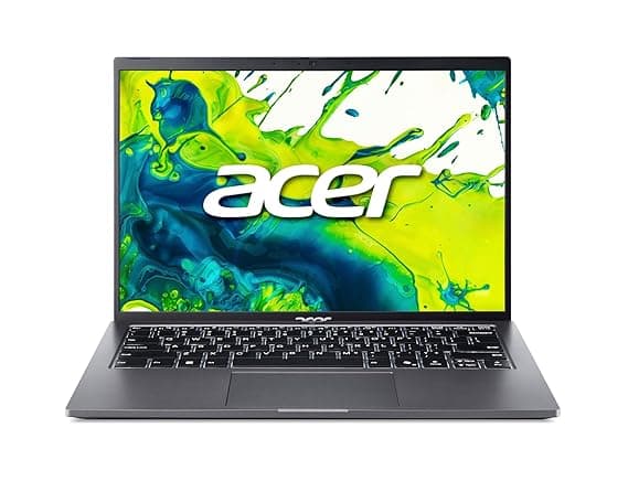 acer AspireGo14, Intel Core Ultra5 125H(Core i5-14thgen) AI Processor,16 GB RAM, 1TB SSD, WUXGA IPS, 14.0"/35.56 cm, Win 11 Home, MS Office, Steel Gray, 1.5 kg, AG14-71M, Backlit KB, Premium Laptop